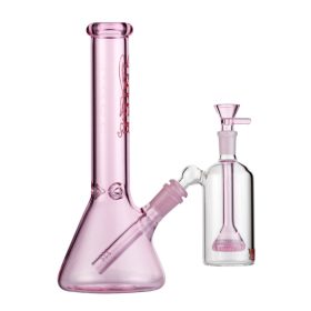 Pink Bud Beaker Bong Bundle - Small
